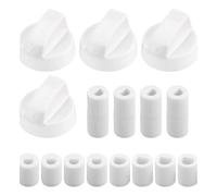 Fdit Bouton de Cuisinière à Gaz de Remplacement, Commande de Gaz 6 Mm 8 Mm, Résistant à la Chaleur, for Cuisinière à (WHITE)