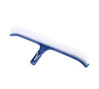 Fdit Brosse de Piscine de 45 Cm avec Poils en Plastique en Nylon Résistant, Outils de Nettoyage de Poignée en Aluminium Robuste pour Balayer Les Murs et Les Carreaux de Piscine