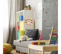 Fdit Calendrier Perpétuel en Bois 2024 2025 Calendrier Mural Réglable et Réutilisable avec Matériau en Bois Naturel pour la Maison, le Bureau, la Décoration, Cadeau (Couleur assortie)