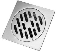 Fdit Carré d'évacuation épais en Acier Inoxydable Anti-Odeur Hôtel de Salle de Bain Sol Coque Déchets Gate Douche Égouttoir, 2