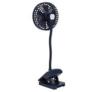 Fdit Clip Portable sur Ventilateur, Clip Rechargeable USB sur Ventilateur de Bureau Mini Ventilateur de Bureau Ventilateur de Bureau Portable pour Bureau de Voiture (Bleu)