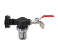 Fdit Connecteur de Filtre Adaptateur de Réservoir IBC avec Conception Scellée à Grand Débit, pour Tuyau D'arrosage et Filtration (S60x6 vers G3/4 Femelle avec Mamelon de Robinet)