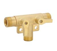 Fdit Connecteur en T en Laiton à Filetage Mâle G1/2, Robinet à Bille à 3 Voies pour Raccords de Canalisation D'eau D'irrigation de Jardin avec Joint Anti-fuite