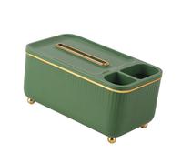 Fdit Couvercle de Boîte à Mouchoirs de Bureau Spacieux, Support Multifonctionnel pour Salon Chambre à Coucher, Organisateur de Télécommande (Green)