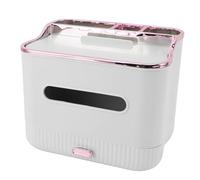 Fdit Couverture de Boîte à Mouchoirs Multifonctionnelle, élégante et Portable pour Une Utilisation de Bureau dans n'importe Quelle Pièce, en PP écologique (Blanc élégant)