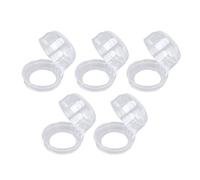 Fdit Couverture de Protection de Bouton de Poêle à Gaz, Matériau de Résistance à Haute Température PC Bouton Couvert du Poêle de sécurité pour Enfants pour Restaurants (Blanc transparent)