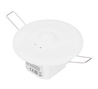 Fdit Détecteur de Mouvement à Micro-Ondes Réglable, Interrupteur D'éclairage, Matériau ABS de qualité Supérieure, Détection à 360 Degrés, Capteur de sécurité encastré au Plafond pour