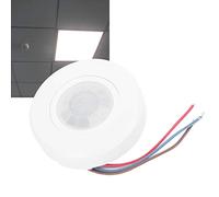 Fdit Détecteur de Mouvement Infrarouge, Mini Contrôleur, Interrupteur à Induction Corporel Intelligent pour Le Bureau et la Maison, Plastique 7.5x7.5cm, 1 unité