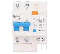 Fdit Disjoncteur-sectionneur 220 V 2P63 avec Protection électronique contre les Fuites pour Distribution D'énergie Domestique, Matériau ABS, 63 A, Montage sur Rail DIN 35 Mm