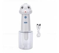 Fdit Distributeur de Mousse électrique, Distributeur de Savon pour Les Mains Polyvalent de 350 ML, Mousse Rechargeable Mignonne pour Chien, Chat, Animal de Compagnie, Bain, Salle de (White)