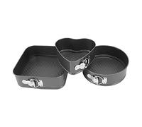 Fdit Ensemble de Moules à Charnière 4 Pouces, 7 Pouces, 9, Ensemble de Moules à Gâteau au Fromage, de à Gâteau Ronds, Antiadhésifs, Anti-fuite, Fond Amovible, (24/26/28)