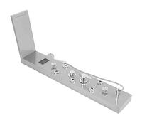 Fdit Ensemble de Panneau de Douche en Acier Inoxydable 304, 5 Fonctions avec Affichage LED, Douche Pluie Cascade et Pommeau de à Main, 8 Jets de Massage, pour Salle de Bain