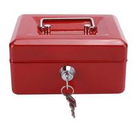 Fdit Étui de verrouillage Mini coffre-fort portable de 6 pouces Coffre-fort de sécurité verrouillable avec serrure à clé pour