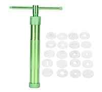 Fdit Extrudeuse d'argile Presse Rotative Argile Molle Pistolet à Presser en Argile Kit de Pressoir Rotatif en Acier Inoxydable pour Poterie Céramique Sculpture Artisanat