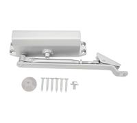 Fdit Fermeture de Porte Hydraulique Automatique, Réglable en Vitesse, Alliage D'aluminium avec Amortisseur Hydraulique, Butée Réglable, pour Porte de sécurité Domestique