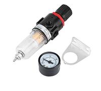 Fdit Filtre à Eau de Tuyau d'air 1/4 "BSP Filtre de Tuyau d'air Compresseur d'air Piège à Eau Manomètre Pression Piège à Eau Miniature Filtre à air comprimé Régulateur Combo