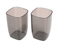 Fdit Gobelets de Brosse à Dents en Plastique, Gobelets Légers et Incassables de 501 à 600ml, pour Bain de Bouche, pour la Maison, la Salle de Bain, le Dortoir, les Voyages, 2 Pièces (501-600ml)