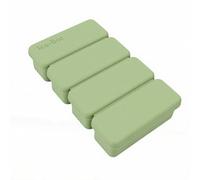 Fdit Grand Moule à Glaçons en Silicone, Plateau à Glaçons avec Couvercle pour Cocktails, Sucettes Glacées, Bâtonnets de Smoothie, Portions de Soupe 16,9x10x3,6 Cm (GREEN)
