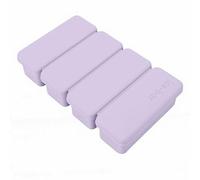 Fdit Grand Moule à Glaçons en Silicone, Plateau à Glaçons avec Couvercle pour Cocktails, Sucettes Glacées, Bâtonnets de Smoothie, Portions de Soupe 16,9x10x3,6 Cm (PURPLE)