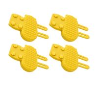 Fdit Grattoir D'angle en Silicone pour Chat, Brosse D'auto-toilettage pour Chiens avec Sangle élastique pour Montage Mural sur Meubles, Peigne de Massage pour Animaux de Compagnie pour (4 pièces)