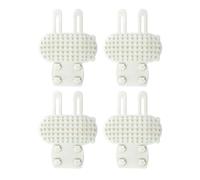 Fdit Grattoir D'angle en Silicone pour Chat, Brosse D'auto-toilettage pour Chiens avec Sangle élastique pour Montage Mural sur Meubles, Peigne de Massage pour Animaux de Compagnie pour (4 pièces)
