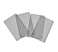 Fdit Grille de Refroidissement en Acier Inoxydable, Support de Cuisson Robuste, Ensemble de 4 Pièces, Passe au Lave-vaisselle, Grille de Four pour Barbecue, Viande, Légumes, Biscuits