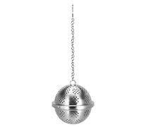 Fdit Infuseur à thé en Acier Inoxydable, Passoire à Boule avec Fine et Chaîne, pour la Préparation de thé et D'assaisonnement (Moyen)