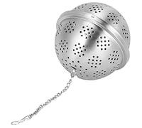 Fdit Infuseur à thé en Acier Inoxydable, Passoire à Boule avec Fine et Chaîne, pour la Préparation de thé et D'assaisonnement (Grande)