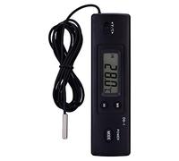 Fdit Jauge de température numérique LCD électronique Capteur sonde thermomètre avec écran Large LCD Filaire pour réfrigérateur