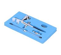 Fdit Kit D'aérographe, Outil de Peinture en Aérosol Compact et Léger pour Modèles de Bricolage avec Matériau en Laiton de Calibre 0.2mm 0.3mm 0.5mm (BLACK)
