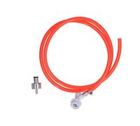 Fdit Kit de Conduite de Gaz à Verrouillage à Bille, Tuyau de 5,6 Pieds avec | Ensemble étanche, Tuyau Flexible de 5,6 Pieds, Construction en Acier PVC ABS, Connexion Facile, Capuchon de Carbonatation