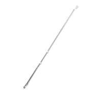 Fdit Kit de Mât de Drapeau en Acier Inoxydable de 6 Pieds, Fixation Murale Réglable, pour Patios de Maison, Conception Résistante aux Intempéries (Silver)