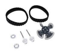 Fdit Kit de Reconstruction de Moteur de Nettoyeur D'aspiration de Piscine, avec Roulements d'arbre D'entraînement, Bandes de Traction pour MX6 MX8 MX6 Elite MX8 Elite