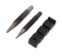 Fdit Kit D'outils de Brise-Chaîne de Tronçonneuse avec Base de Poinçon de Rivet et 20 Maillons Principaux, Kit de Réparation de Scie à Chaîne Professionnel pour Chaînes à Pas 1/4 3/8