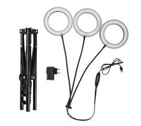 Fdit Lampe de Culture de Plantes à 72 LED, Lampe de Culture sur Pied pour Plantes D'intérieur, Spectre Complet, Hauteur Réglable de 9 Pouces, 108 LED, (Prise UE 3 têtes 28 W avec adaptateur 3 A.)