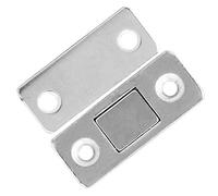 Fdit Loquet de Porte Magnétique en Acier Inoxydable, 10 Pièces, Forte Aspiration, pour Portes D'armoires et Placards Coulissants