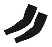 Fdit Lot de 2 manchons de protection pour bras en Kevlar résistant aux coupures et à la chaleur Noir