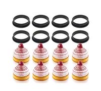 Fdit Lot de 5 Moules à Gâteau en Silicone pour la Cuisson de Formes Rondes, Rectangulaires, Carrées, en Forme D'ellipse, de Cœur, de Gâteau, de Pain, de Biscuits, de Chocolat, avec (BLACK)