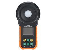 Fdit Luxmètre Numérique Portable Haute Précision, Illuminomètre 0-200000Lx avec Plage Automatique et Maintien des Données pour Mesurer Lampe Fluorescente, Lampe aux Halogénures