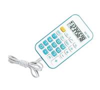 Fdit Mini Calculatrice de Poche, Petite Calculatrice Portable avec Corde à la Mode pour étudiants, Fournitures de Bureau, Informatique de Base Scolaire (Blue)