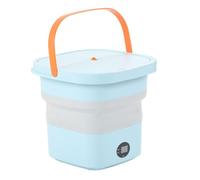 Fdit Mini Lave-seau Portable, Machine à Laver Pliante avec Essoreuse pour Sous-Vêtements, Chaussettes, Vêtements de bébé, Compacte et Légère pour les Voyages, Dortoirs, Camping, (Prise UE)