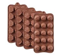 Fdit Moule à Bonbons en Silicone, Plateau Flexible Antiadhésif pour la Cuisson de la Gelée Gommeuse au Chocolat, Libération Facile avec Conception Allant au Lave-vaisselle et au