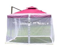 Fdit Moustiquaire pour Parasol, Filet de Protection Extérieur 300x300x230