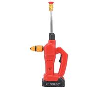 Fdit Nettoyeur Haute Pression sans Fil Batterie, étanche IPX7, avec Buse Rotative 180°, 3 Buses 4 Modes, pour Lavage Voiture Terrasse Clôture (Prise UE)