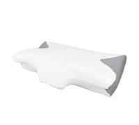 Fdit Oreiller Cervical en Mousse à Mémoire de Forme pour Le Soutien du Cou, Conception Ergonomique pour Les Personnes Dormant sur Le Dos, avec Taie d'oreiller Amovible