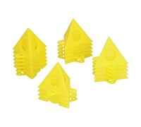 Fdit Outil à Main Menuisier 20 Ppcs Support de Peinture Support de Plastique Triangulaire pour Les Planches des Portes