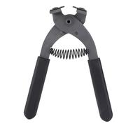 Fdit Outil de Perforation en Cuir, Perforateur à Main en Acier au Carbone de 4 Mm pour Sangle Artisanale de Ceinture, Poignée en Mousse Antidérapante avec Rappel à Ressort pour un (4mm-2 dents)