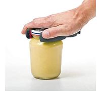 Fdit Ouvre-bouteille Multi-fonction pour Canettes et Bouteilles de Vin, avec Poignée Courbée pour Arthrite, Seniors, Mains Faibles, Décapsulage Facile (BLACK)