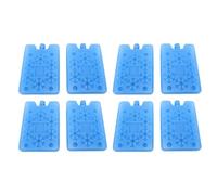 Fdit Pack de Glace Réutilisable pour Stockage au Froid, Paquet de Congélateur en Plastique PE étanche, 8 Pièces, pour Bureau, école, Pique-nique en Plein Air, Camping, Pêche