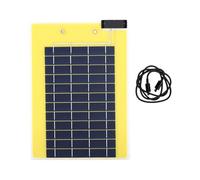 Fdit Panneau Solaire en Silicium Monocristallin 30 W, Panneau de Charge à Double Port de Type C avec Alimentation à Haute efficacité de Conversion pour Tableau de Croquis A4, Travail